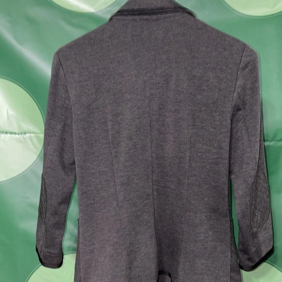 LAUNDRY By Shelley Segal Women's tux style blazer in HEATHER GREY sz 2 - VGUC - Picture 8 of 8